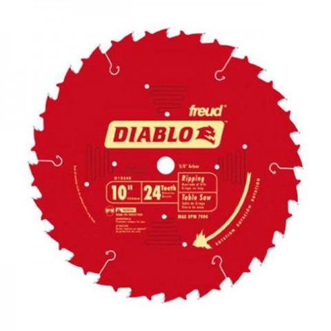 10 in. x 24-Tooth Ripping Diablo Saw Blade  ** CALL STORE FOR AVAILABILITY AND TO PLACE ORDER **